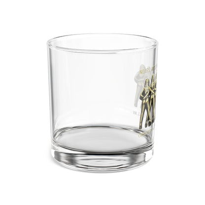 10oz Rocks Glass — Retro Gold Dancers Graphic